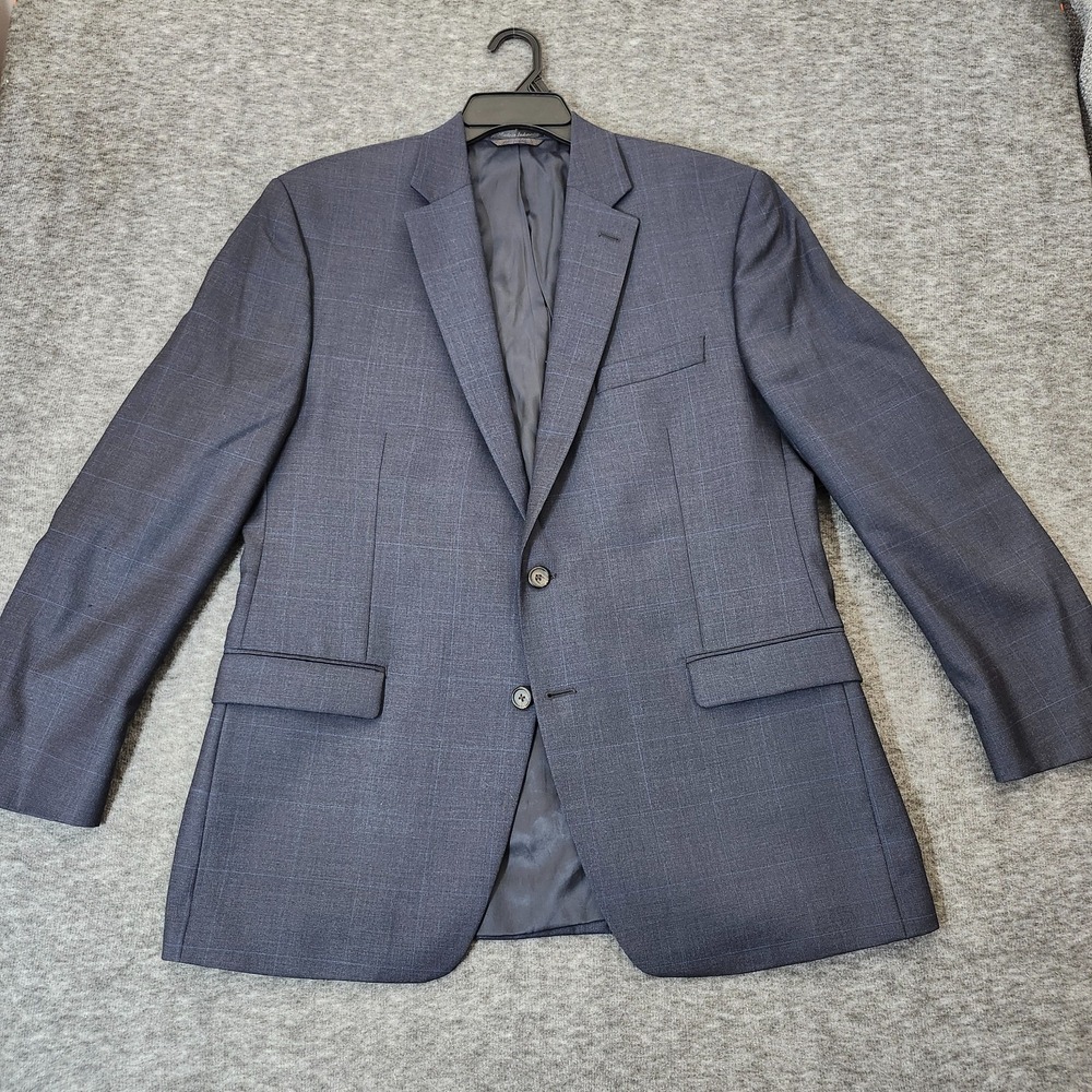 Ralph Lauren Blazer Mens 42R Sport Coat 2 Button Suit Jacket Wool Navy Blue Work